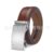 Shiny brown flat gray buckle-120cm