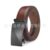Shiny brown oblique black buckle-130cm