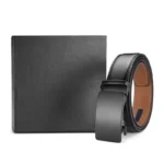 Cross-border Men's Alloy Buckle Cowhide Belt Automatic Simple Versatile Suitable Business Casual Jeans Customizable Logo